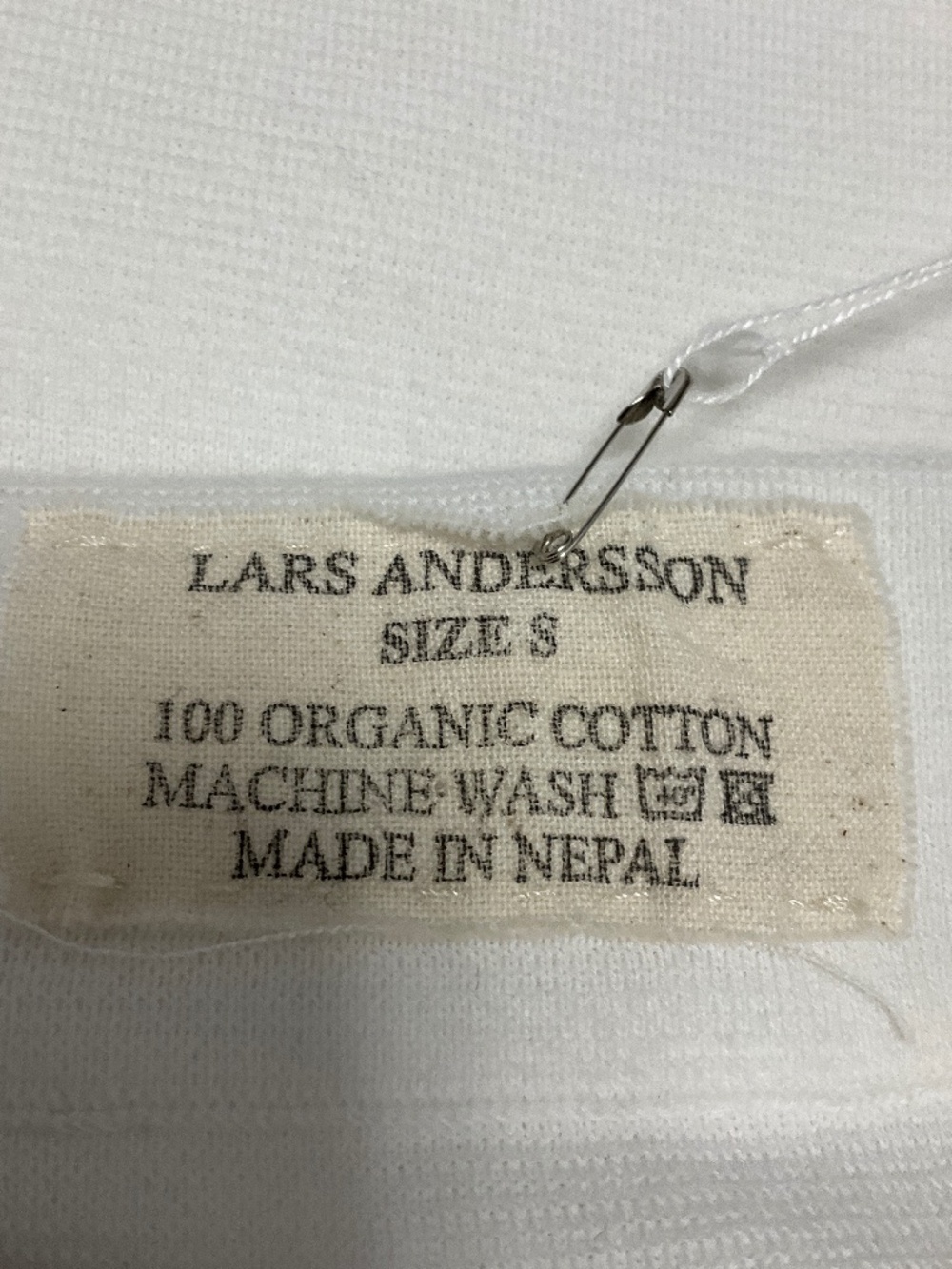 LARS ANDERSSON WHITE FULL MILANO KNIT LONG SKIRT - Picture 4 of 6